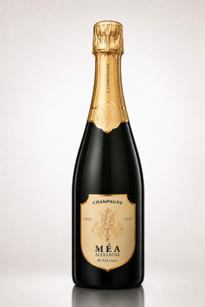 Alexandre Méa Millésime 2013 champagne bottle